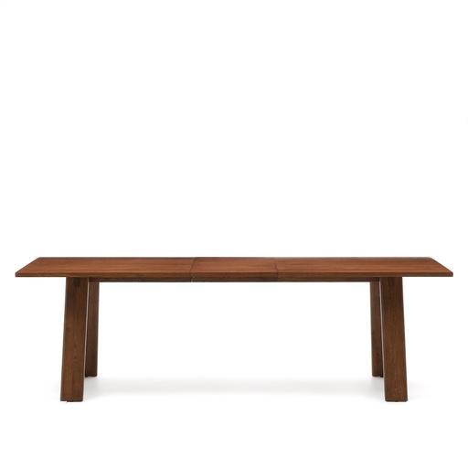 Arlen extendable table in solid oak wood and veneer with a walnut finish 200(250) 95 cm FSC Mix Credit