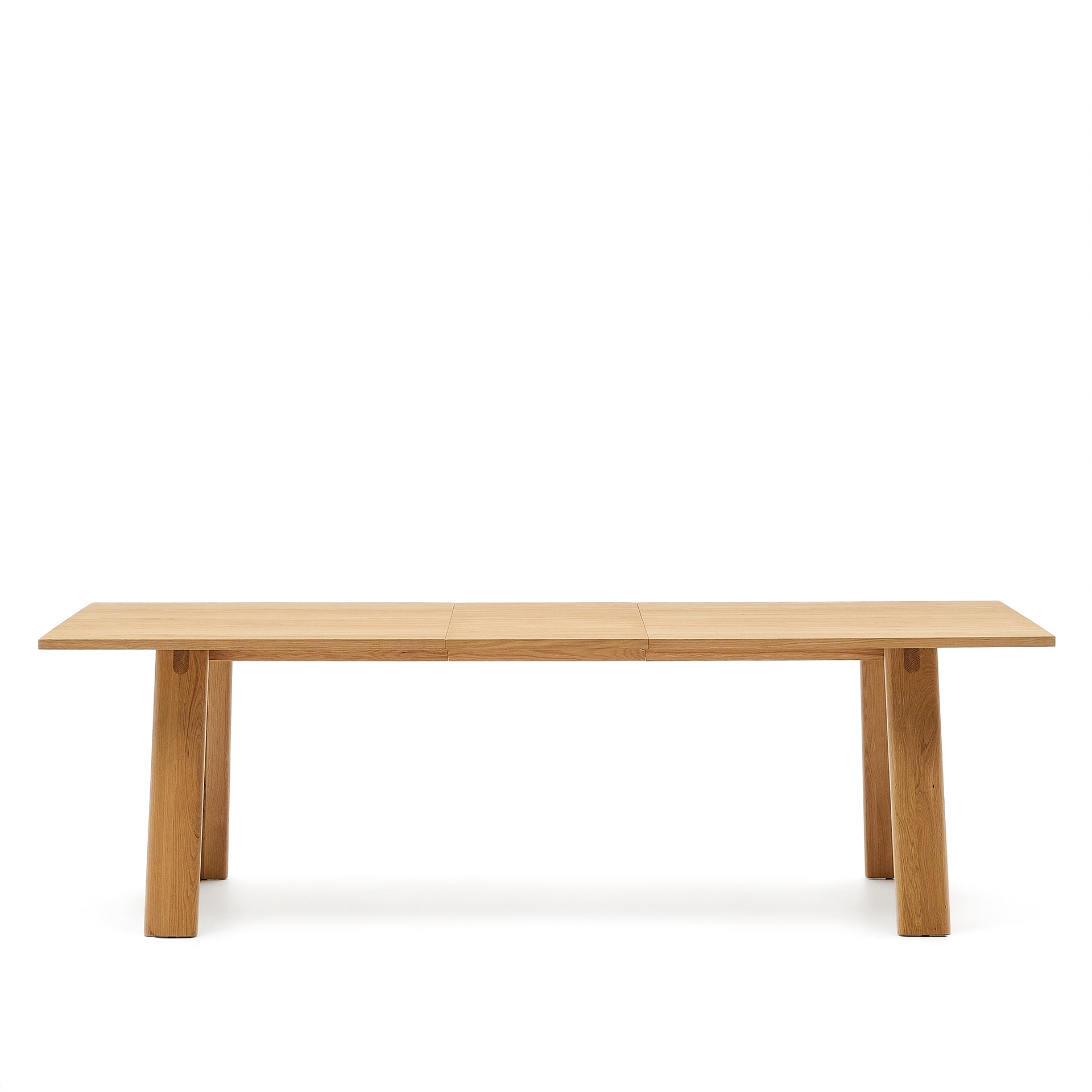 Arlen extendable table in solid oak wood and veneer with a natural finish 200(250)x95cm FSC Mix Credit