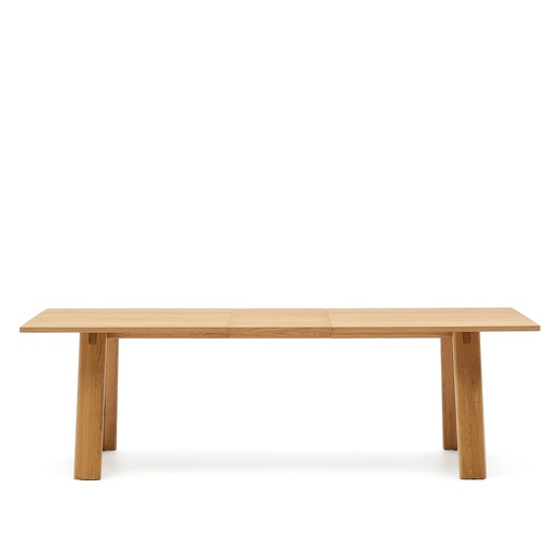 Arlen extendable table in solid oak wood and veneer with a natural finish 200(250)x95cm FSC Mix Credit