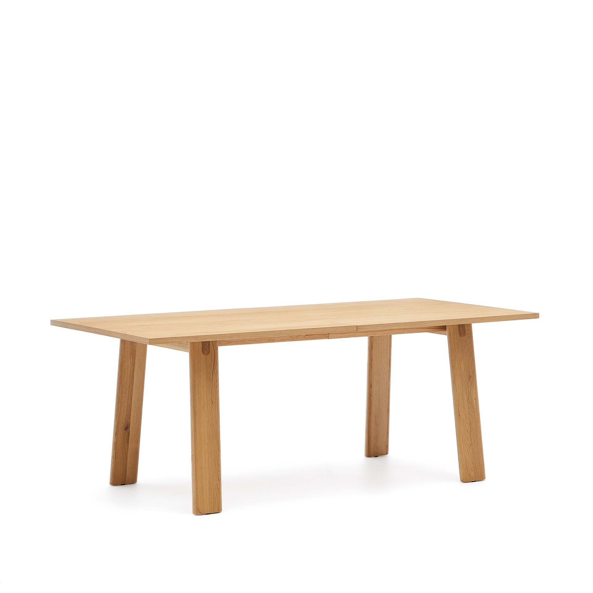 Arlen extendable table in solid oak wood and veneer with a natural finish 200(250)x95cm FSC Mix Credit