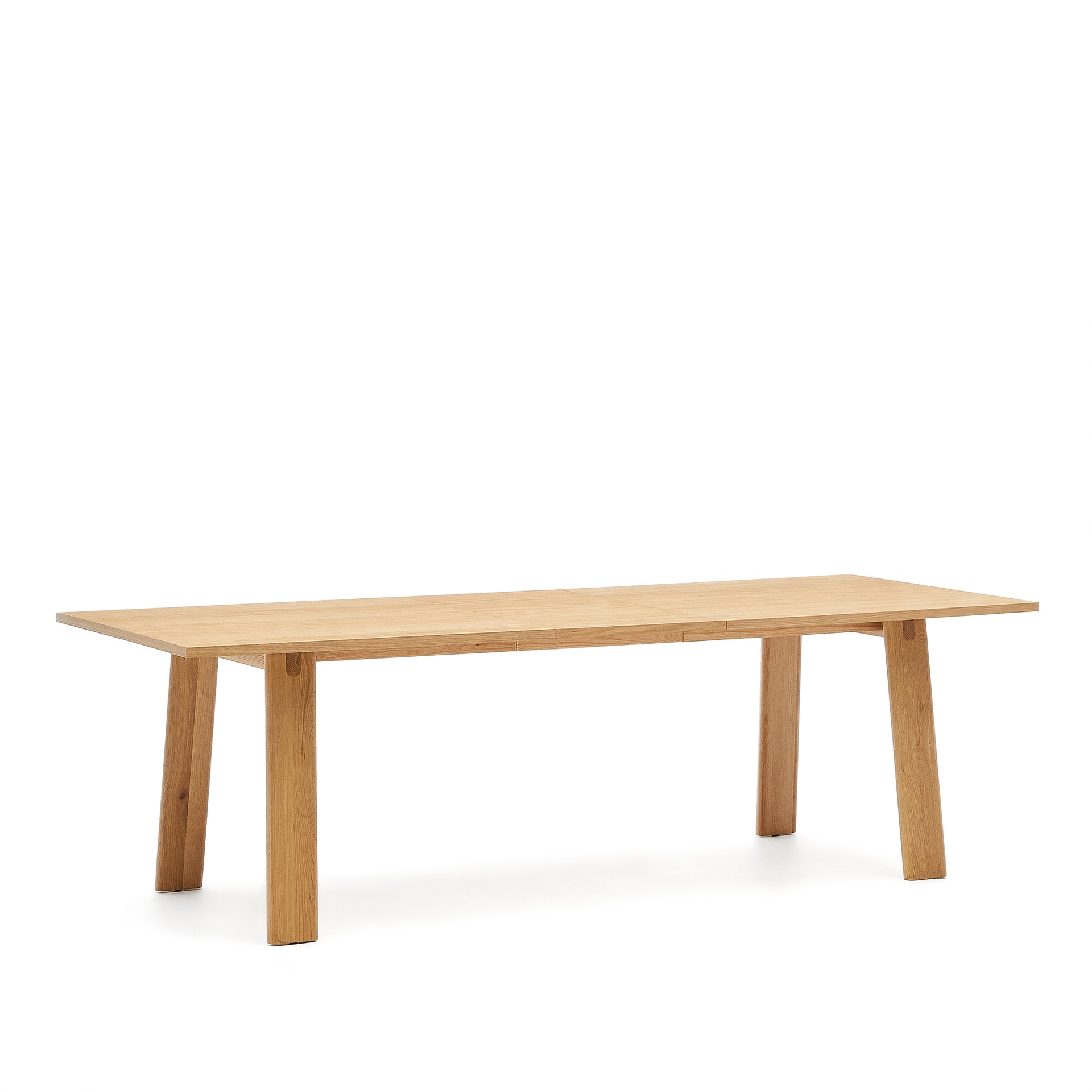 Arlen extendable table in solid oak wood and veneer with a natural finish 200(250)x95cm FSC Mix Credit