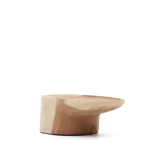 Mosi solid mungur wood coffee table with stand Ø 90 x 50 cm