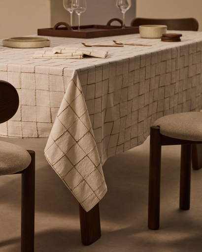 Ersen set of 2 white, 100% cotton napkins