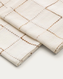 Ersen set of 2 white, 100% cotton napkins