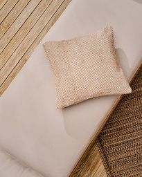 Cushion cover Eriam 100% PET beige 50 x 50 cm  