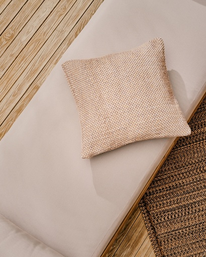 Cushion cover Eriam 100% PET beige 50 x 50 cm  