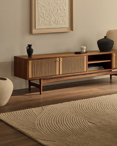 Domm white wool rug, 200 x 300 cm