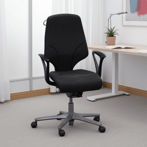 Bürostuhl Giroflex 64 mit Kleiderbügel - Gemustert