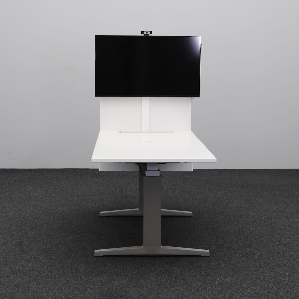 Multimedia Konferenztisch elektrisch höhenverstellbar Haworth