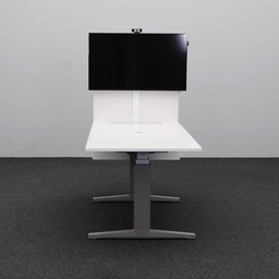 Multimedia Konferenztisch elektrisch höhenverstellbar Haworth