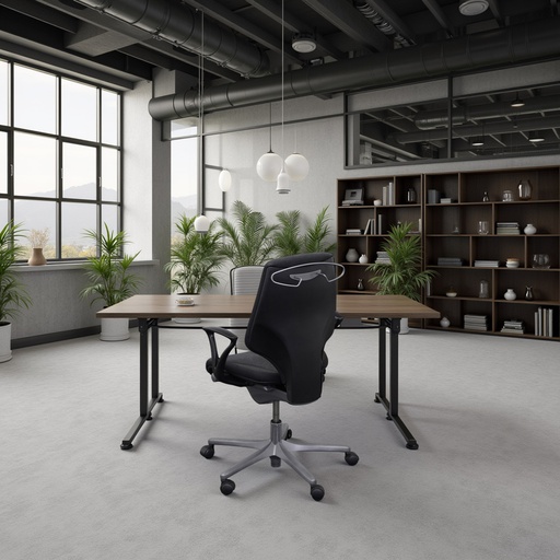 Bürostuhl Giroflex 64 mit Kleiderbügel - Gemustert