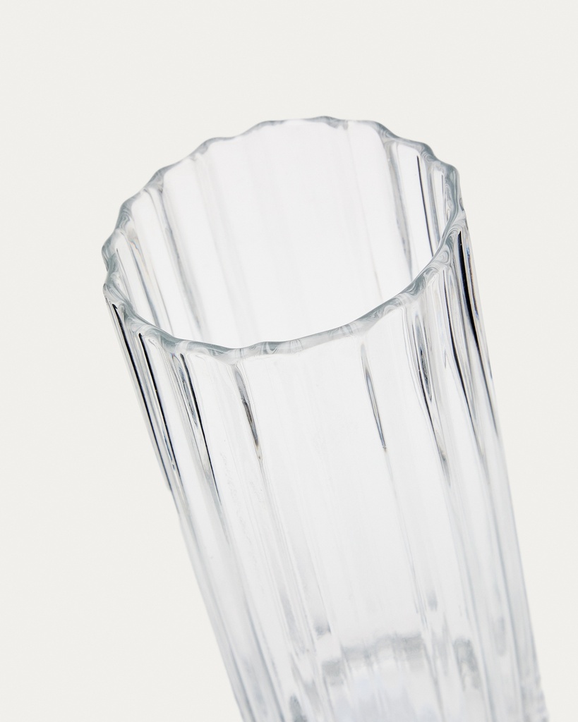 Neblan transparent glass vase, 25.5 cm
