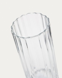 Neblan transparent glass vase, 25.5 cm