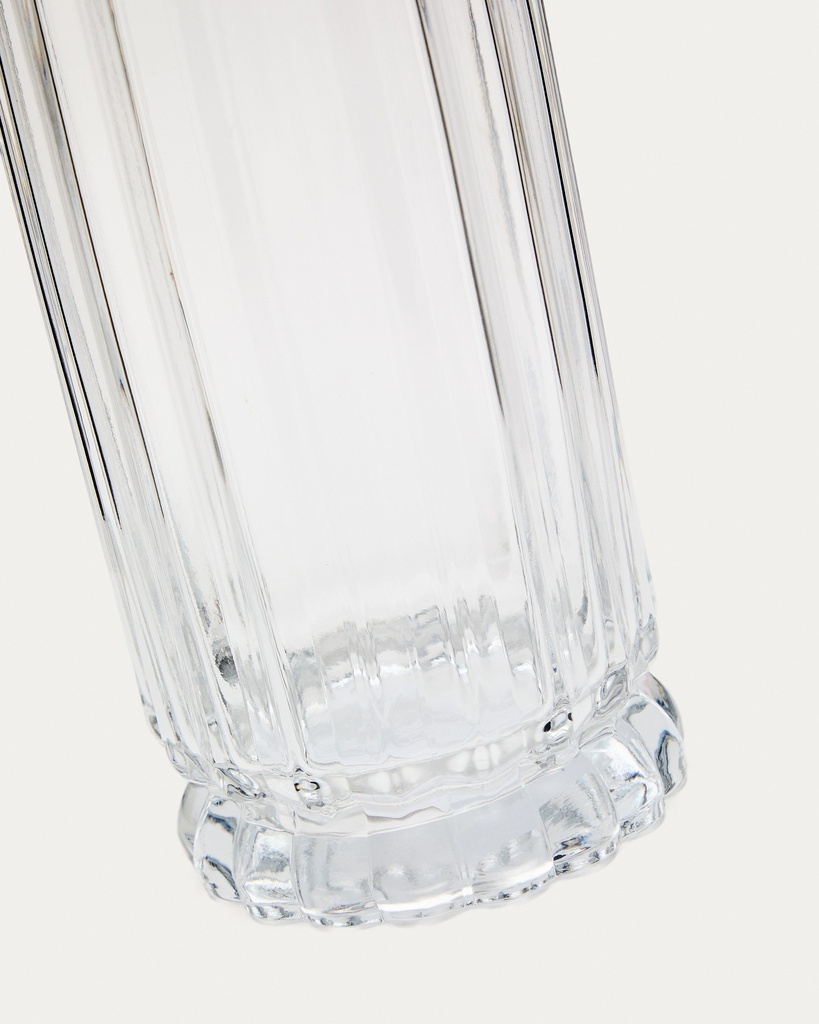 Neblan transparent glass vase, 25.5 cm