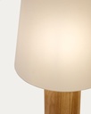 Marga floor lamp in solid wood with natural finish