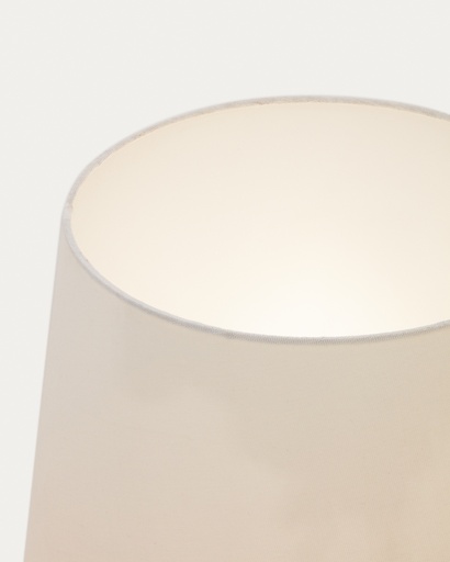 Marga floor lamp in solid wood with natural finish