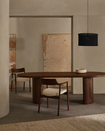 Nealy table with a walnut veneer in a dark finish, 240 x 100 cm