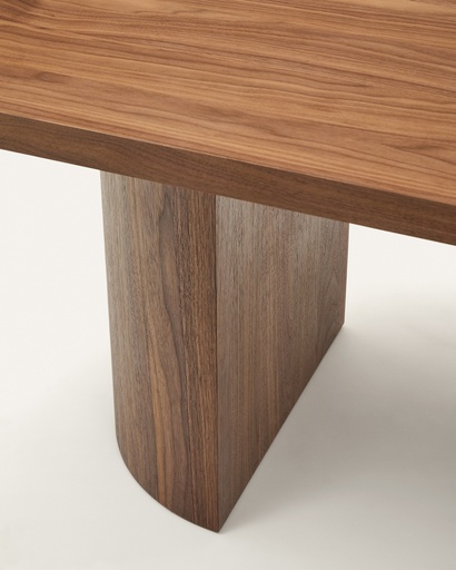 Nealy table with a walnut veneer in a dark finish, 240 x 100 cm