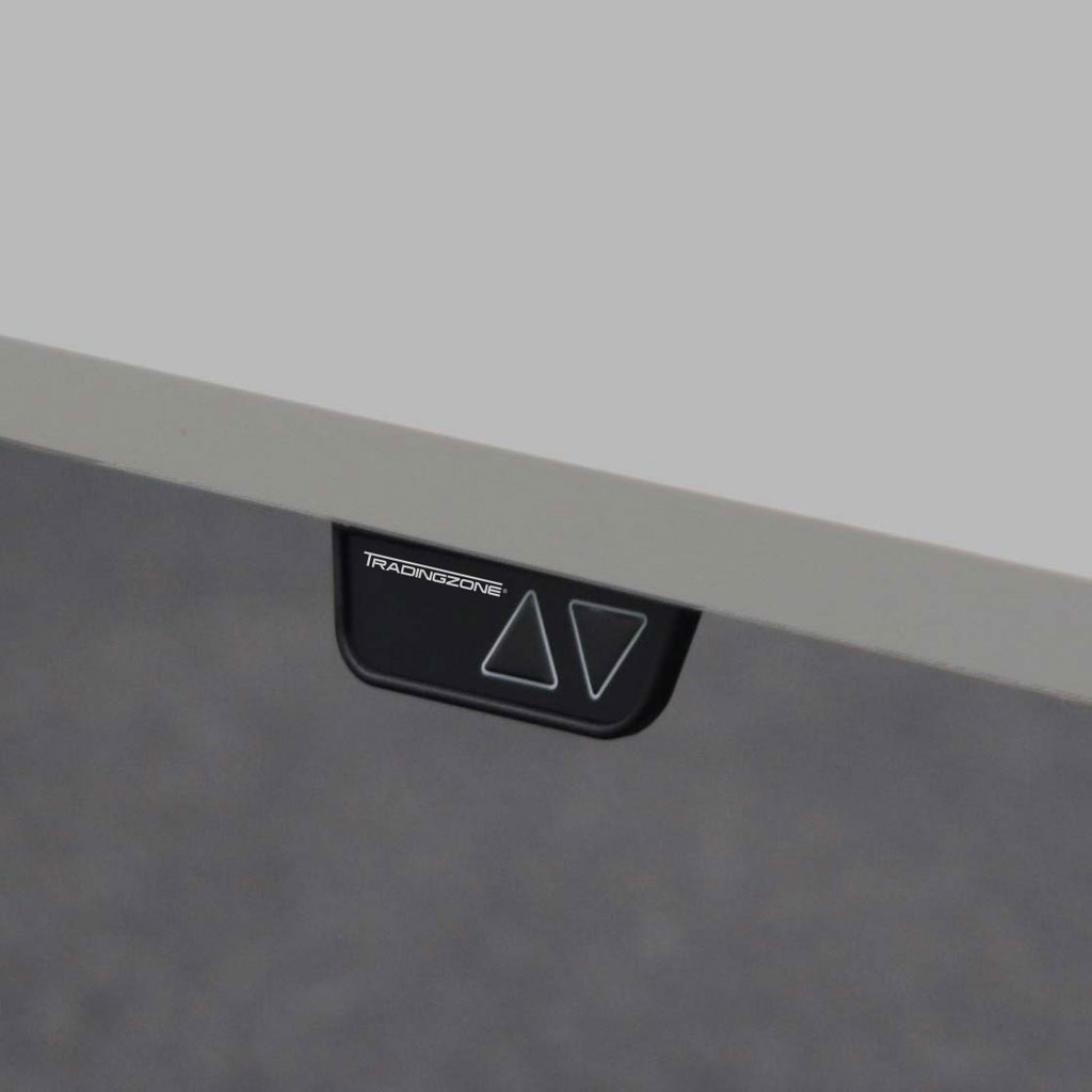 Höhenverstellbarer Schreibtisch Tradingzone Home 2.0 mit 25mm Tischplatte