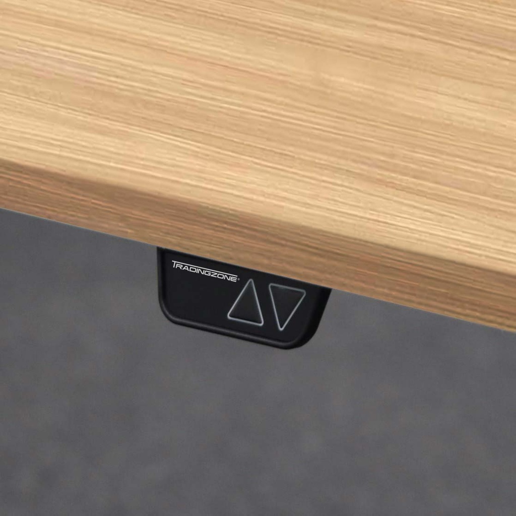 Höhenverstellbarer Schreibtisch Tradingzone Home 2.0 mit 25mm Tischplatte