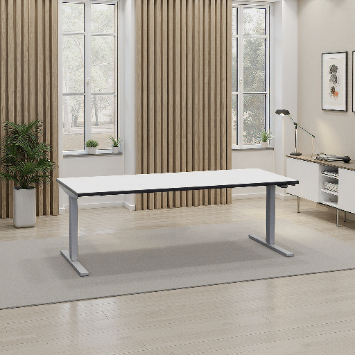 Sitz-/Stehtisch Tradingzone Smartline – USM Haller‑kompatibles, schwarze Kante