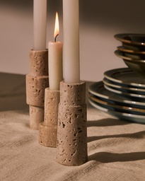 Kave Home Majid Set aus 3 Kerzenhaltern