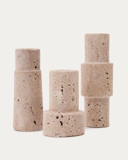Kave Home Majid Set aus 3 Kerzenhaltern
