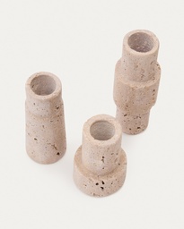 Kave Home Majid Set aus 3 Kerzenhaltern