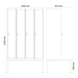 Garderoben Spind C+P Classic PLUS