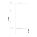 Garderobenspind mit Bank  C+P Classic PLUS