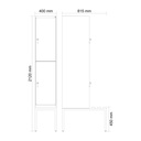 Garderobenspind mit Bank  C+P Classic PLUS