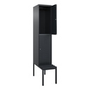 Garderobenspind mit Bank  C+P Classic PLUS