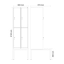 Garderobenspind mit Bank  C+P Classic PLUS