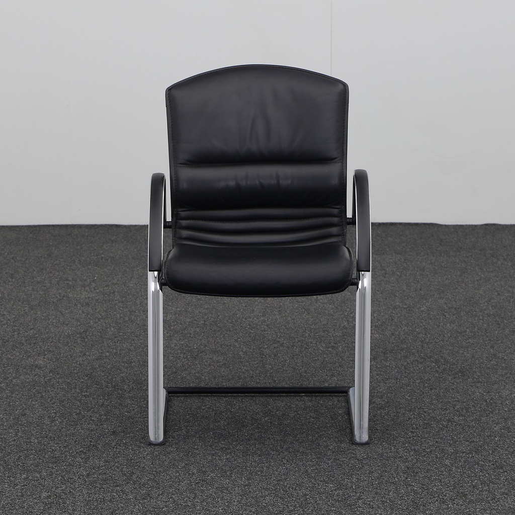 Leder Freischwinger Konferenzstuhl Giroflex
