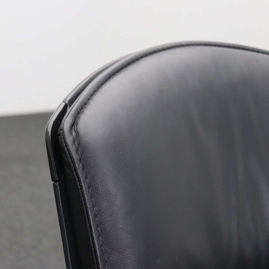 Leder Freischwinger Konferenzstuhl Giroflex
