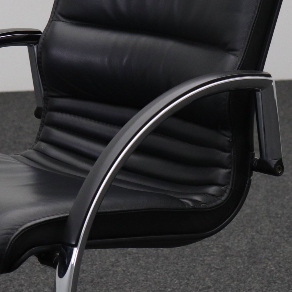 Leder Freischwinger Konferenzstuhl Giroflex