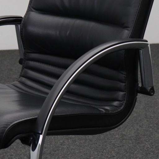 Leder Freischwinger Konferenzstuhl Giroflex
