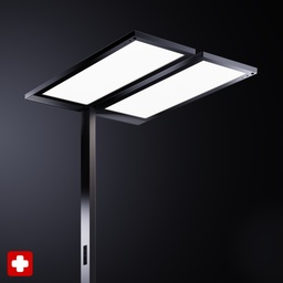 LED Stehleuchte Regent Lightpad Doppelkopf Tunable Office mit U-Form Fuss