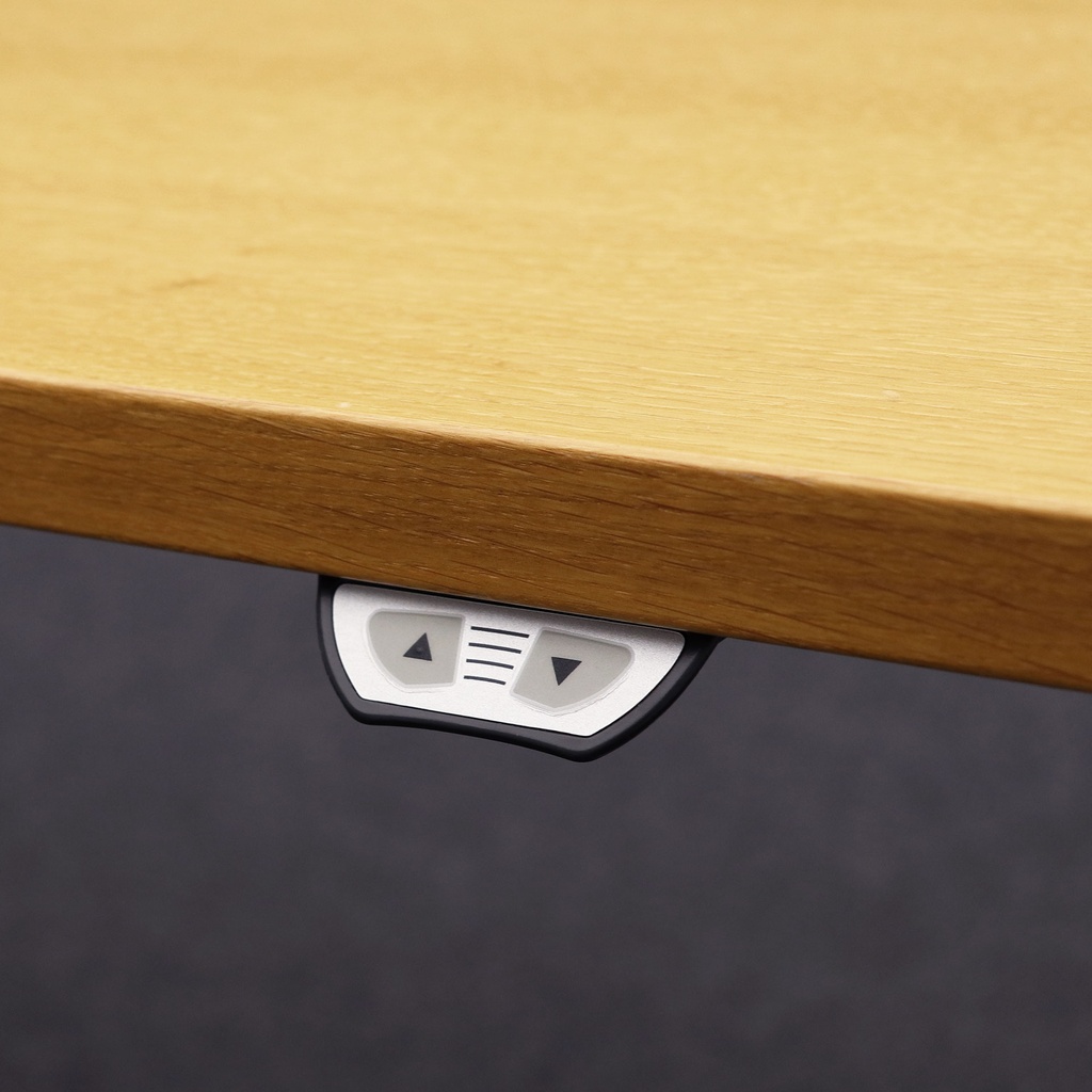 Elektrisch höhenverstellbarer Schreibtisch mit TischblendeHaworth
