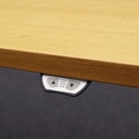 Elektrisch höhenverstellbarer Schreibtisch mit TischblendeHaworth