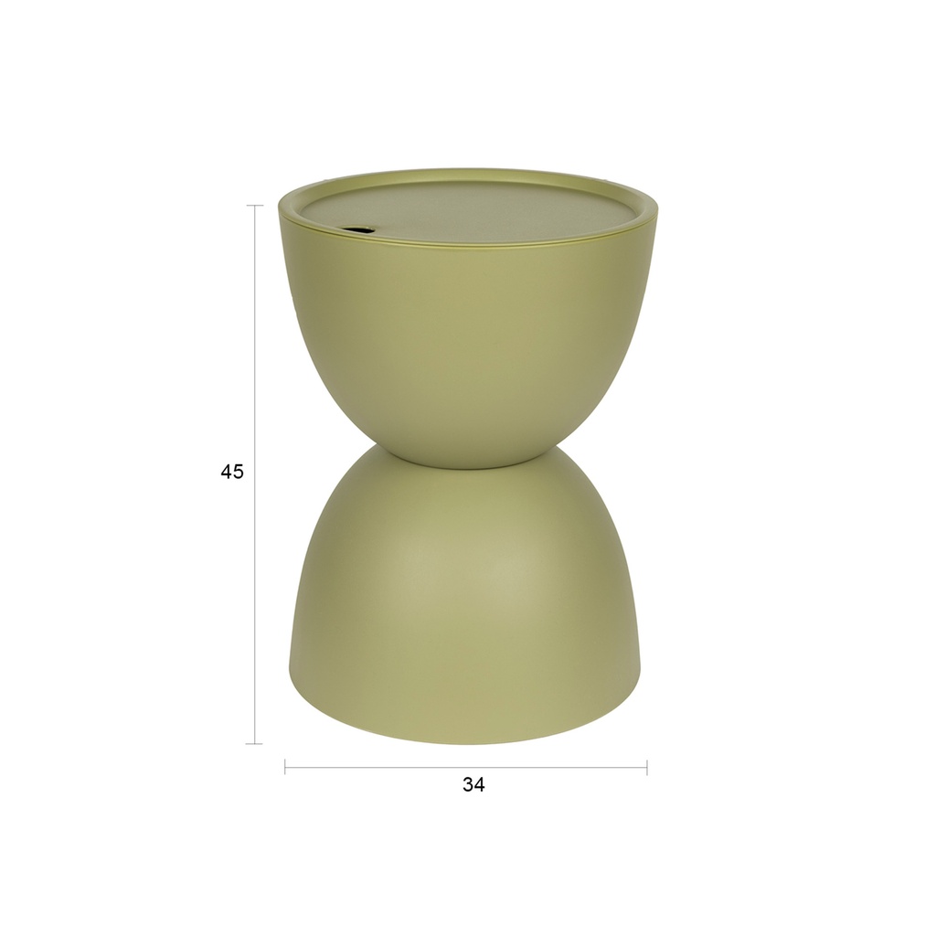 Outdoor Beistelltisch White Label Living Mara