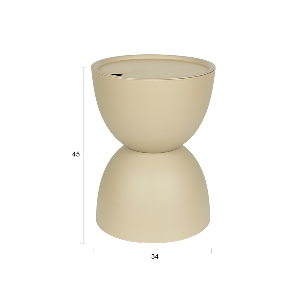 Outdoor Beistelltisch White Label Living Mara