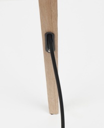 Floor Lamp Tripod Wood Black 3