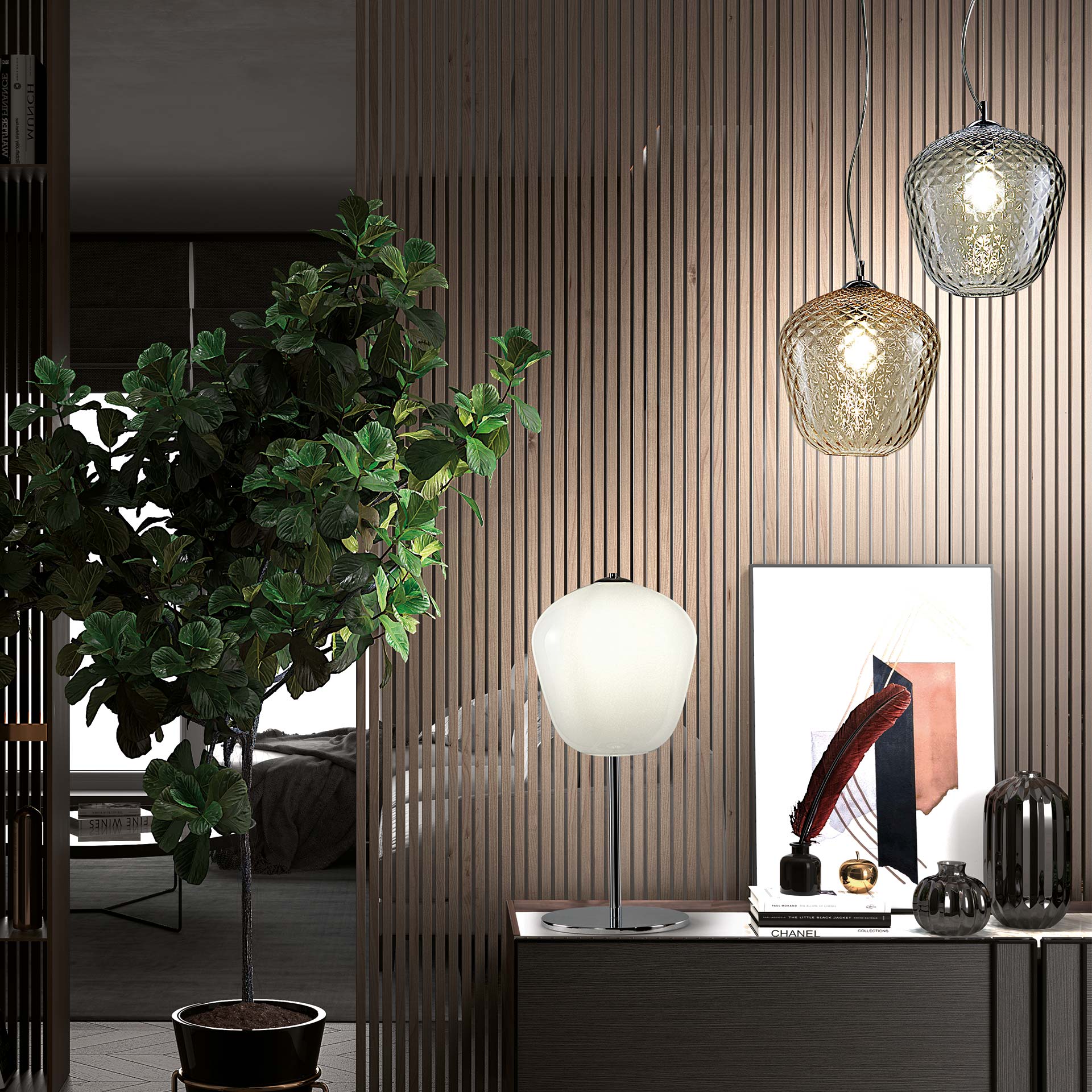 Murano Tischlampen Murano Dalia mini