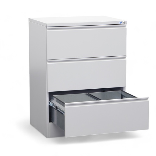 Hängeregisterschrank Lichtgrau Stahl