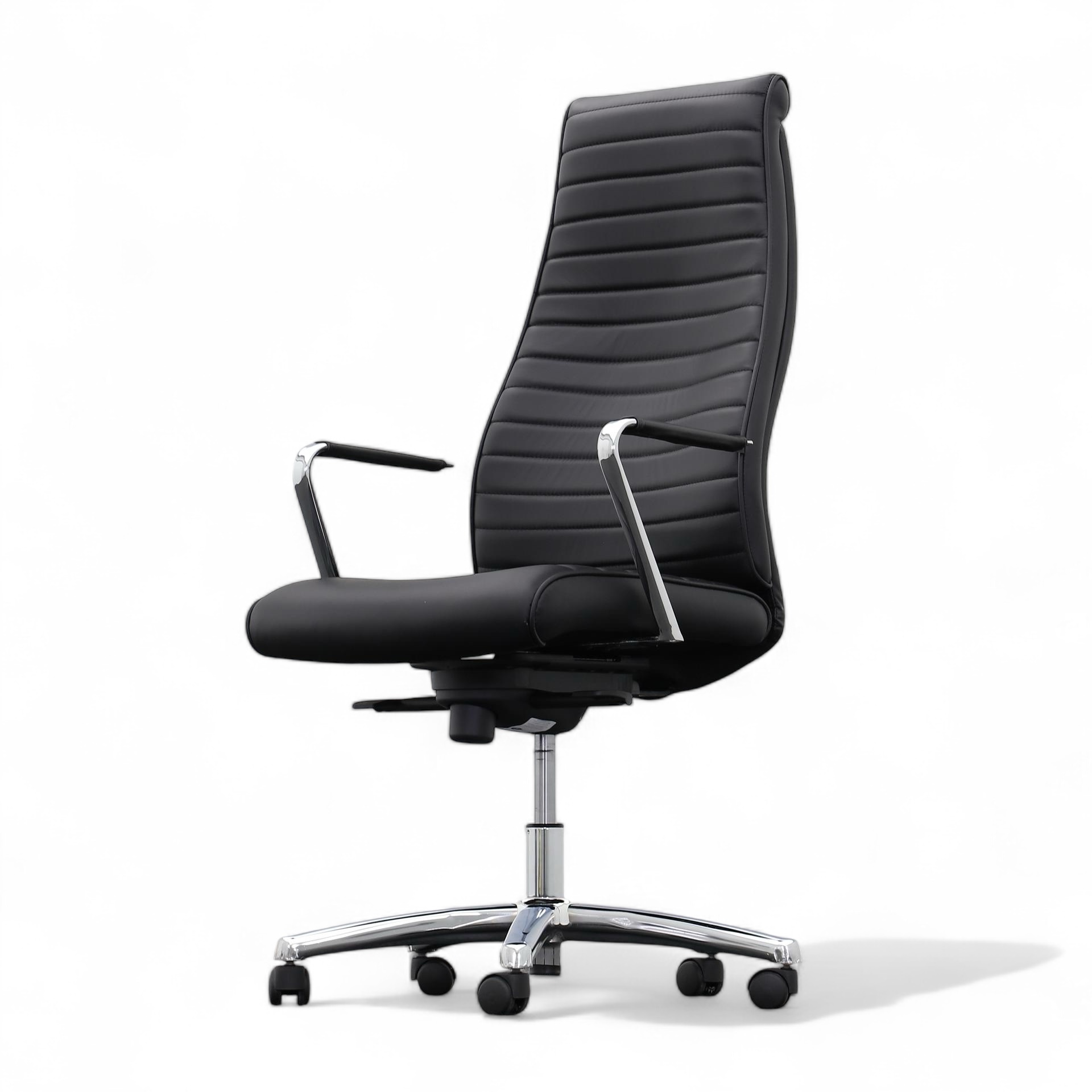 Eleganter Sessel Chairman X Leder Chefsessel Leder schwarz