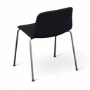 4-Fuss Stühle Hay About a Chair AAC 17, Stoff, schwarz, stapelbar