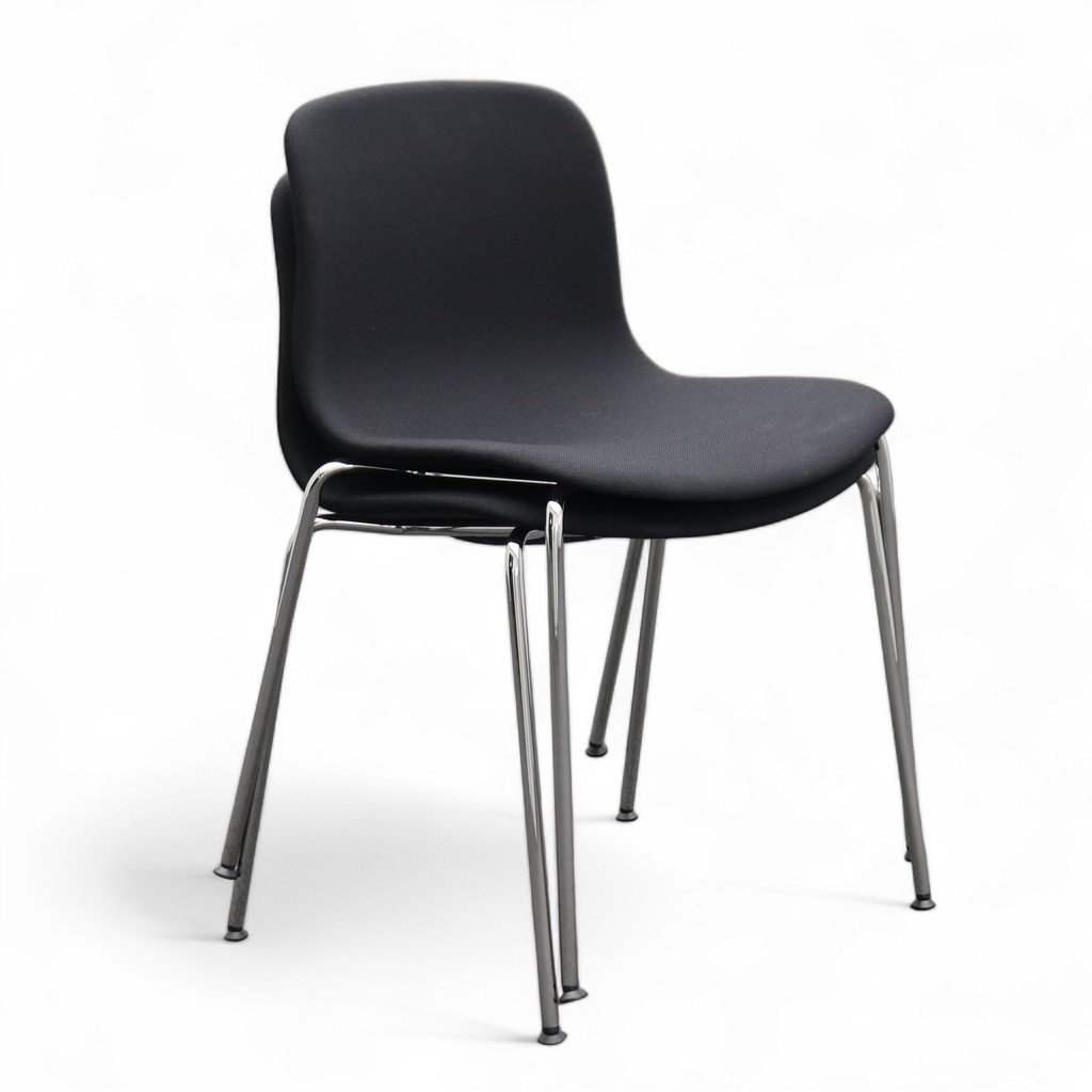 4-Fuss Stühle Hay About a Chair AAC 17, stapelbar, schwarz