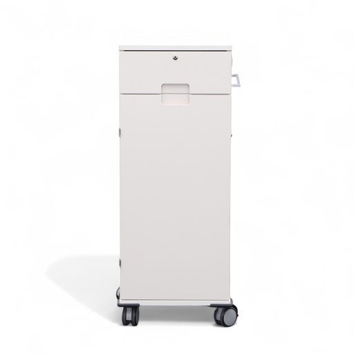Büro Caddy Haworth C3, weiss, Hochcontainer auf Rollen