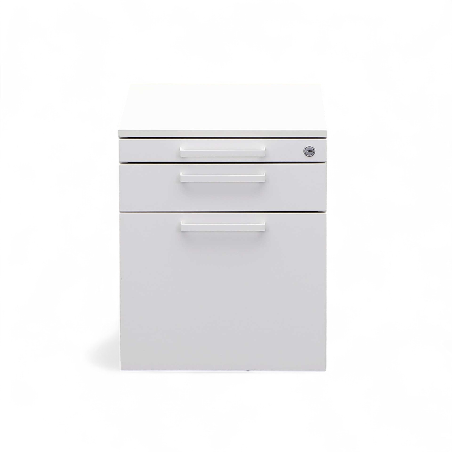 Rollcontainer Steelcase, weiss, mit Hängeregister Auszug